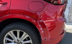 カラーコード46V CX5のリアフェンダー リアバンパー修理