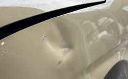 ラパンのフロントフェンダー修理