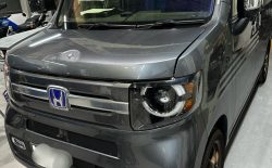 NVANのボンネット修理